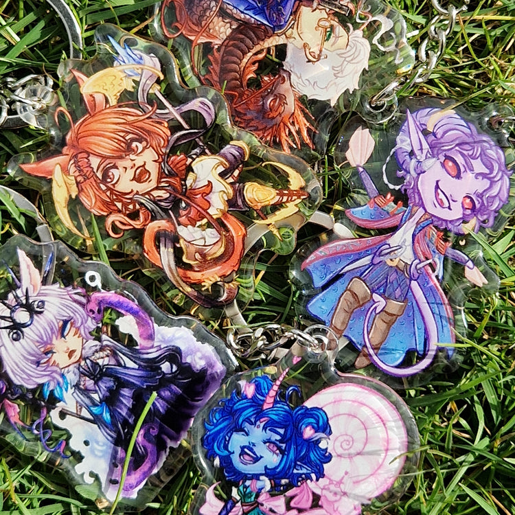 Chibi Arcylic Keyrings