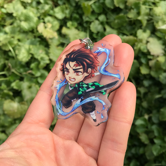 Tanjiro Demon Slayer Acrylic Keyring