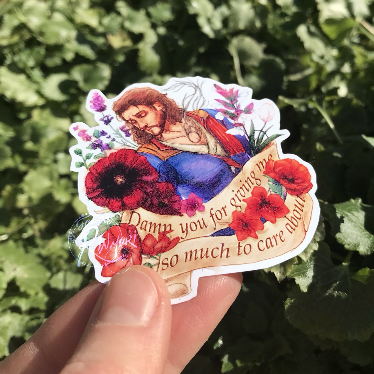 BG3 Gale Flower Quote Sticker