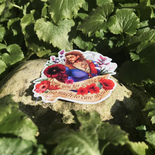 BG3 Gale Flower Quote Sticker