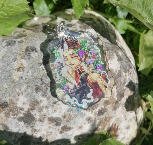 FFXIV Emet-Selch Greek Myth Dionysus Inspired Keyring