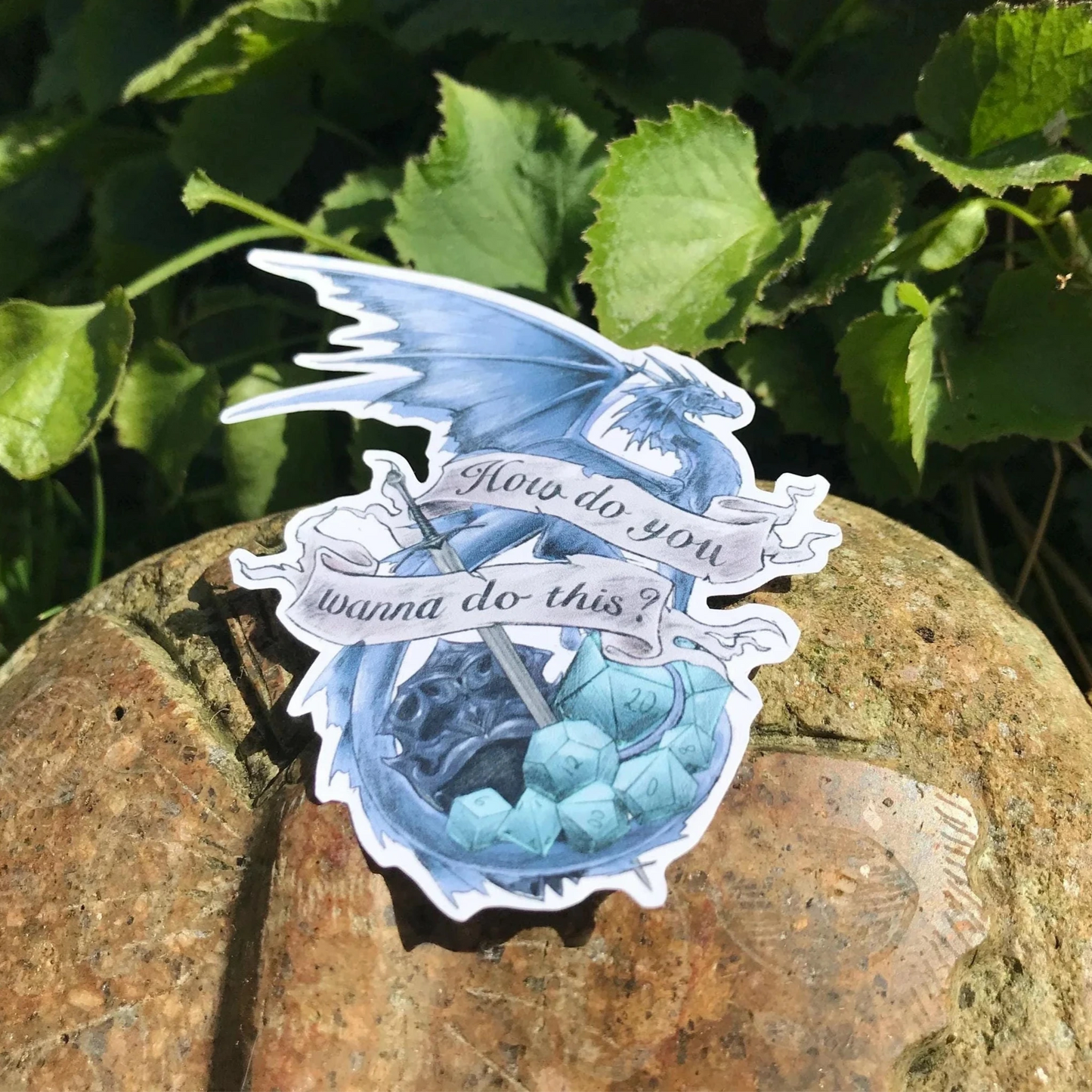 D&D How Do You Wanna Do This Dragon Sticker