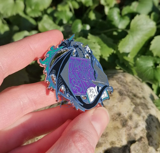 Dragons, Wizards and Shit D&D Hard Enamel Pin