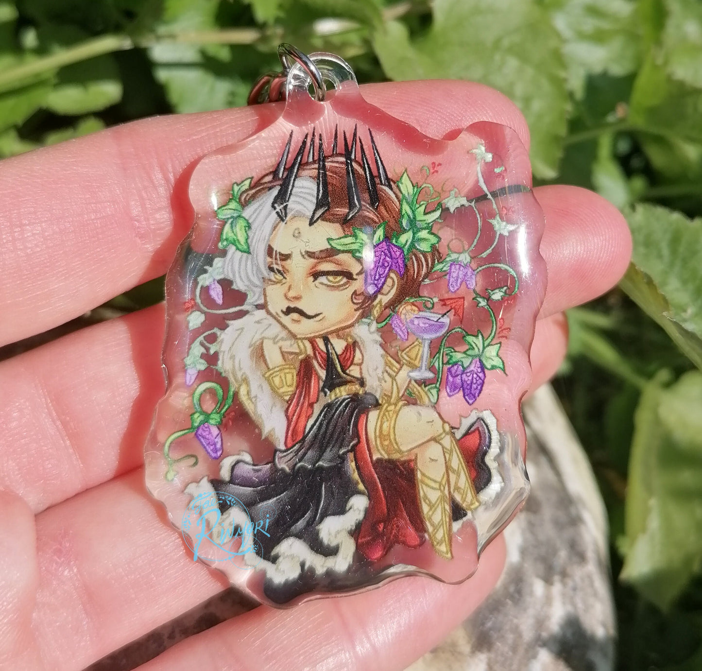 FFXIV Emet-Selch Greek Myth Dionysus Inspired Keyring