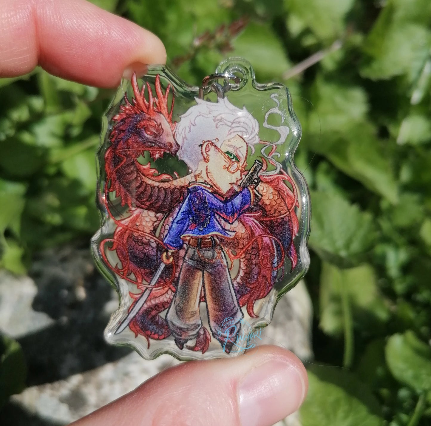Japan Inspired Percy Acrylic Keyring - Yakuza Mob Boss -