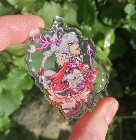 FFXIV Alisaie Greek Myth Artemis Inspired Keyring