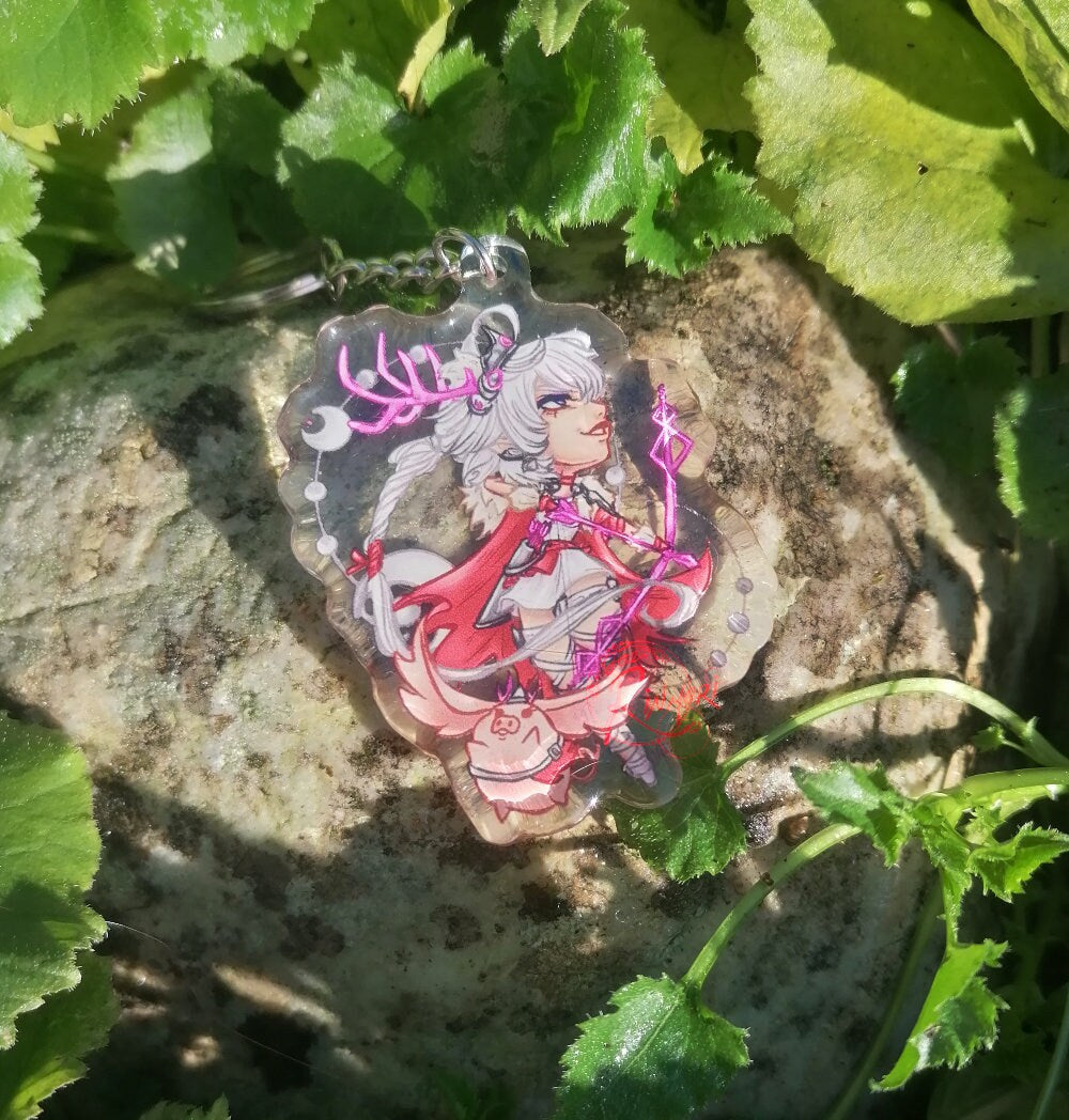 FFXIV Alisaie Greek Myth Artemis Inspired Keyring