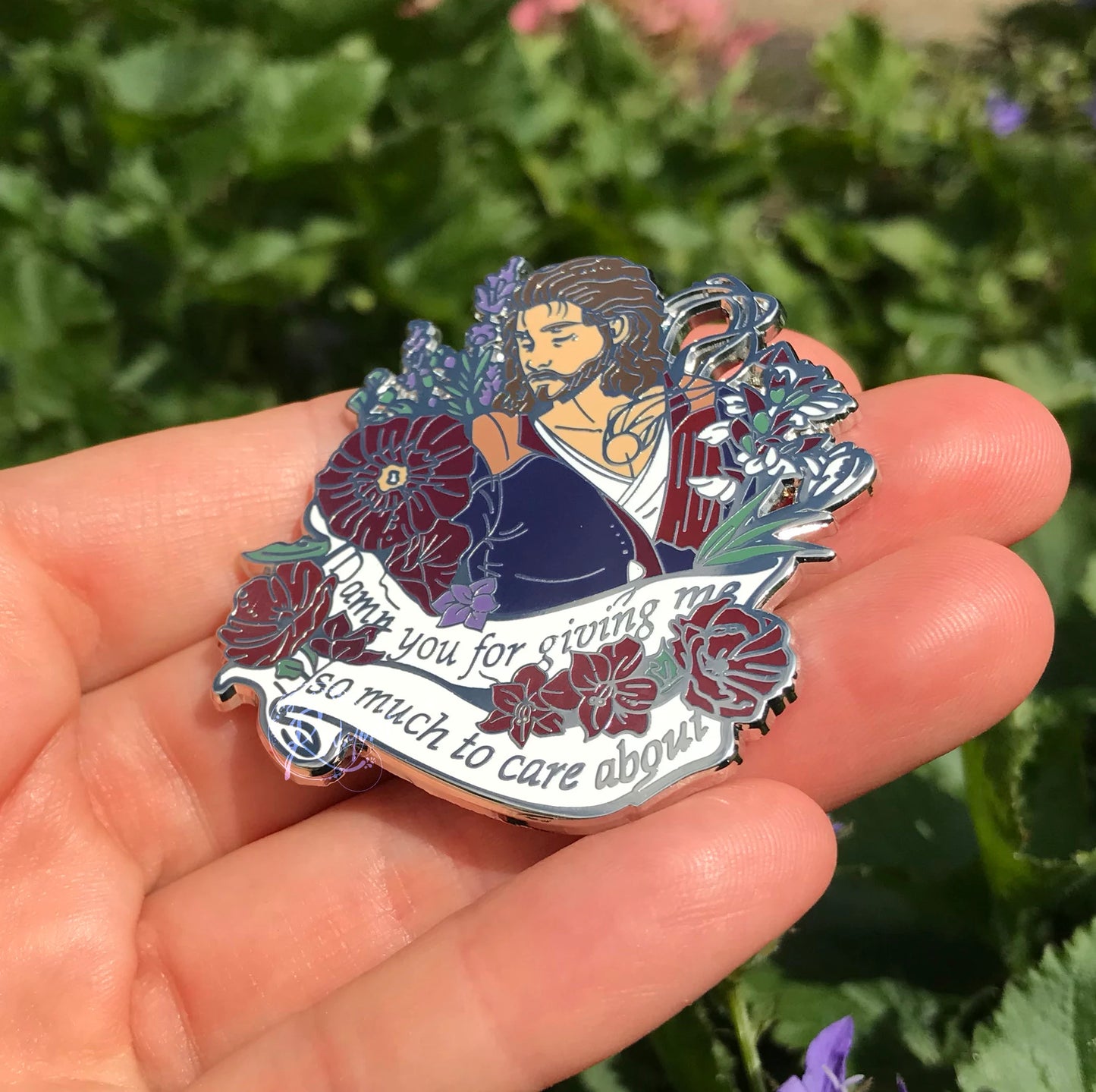 Gale Flower Quote BG3 Hard Enamel Pin
