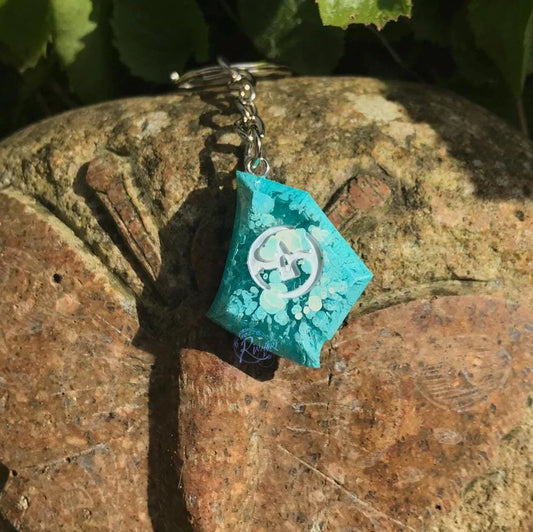 FFXIV Samurai Melee DPS Role Job Stone - Blue White