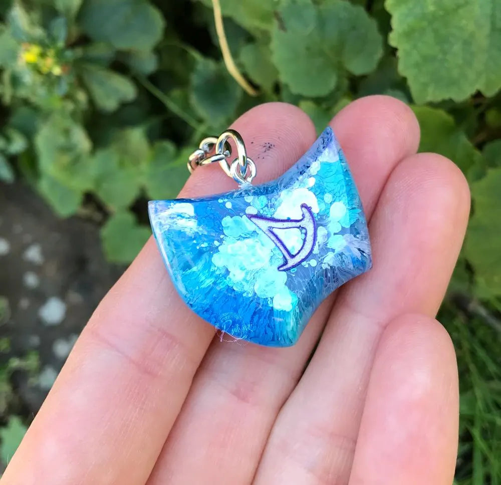 FFXIV Summoner Magical DPS Role Job Stone - Blue Purple White