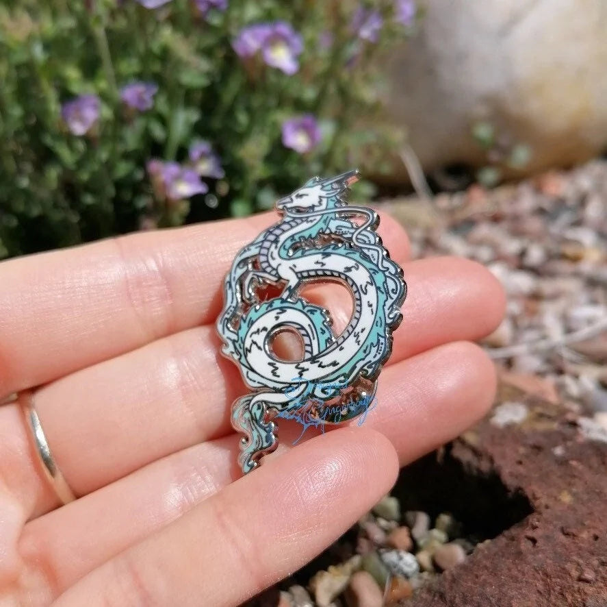 Kawaii Haku Inspired Hard Enamel Pin