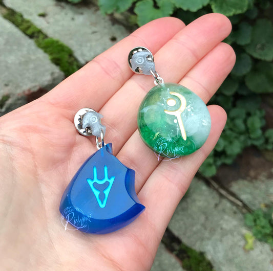 FFXIV White Mage Healer Role Job Stone - Black White