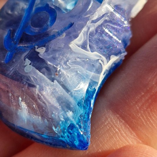 FFXIV Reaper Melee DPS Role Job Stone - Blue Purple