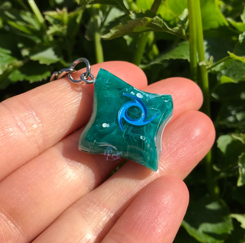 FFXIV Ninja Melee DPS Role Job Stone - Green Blue
