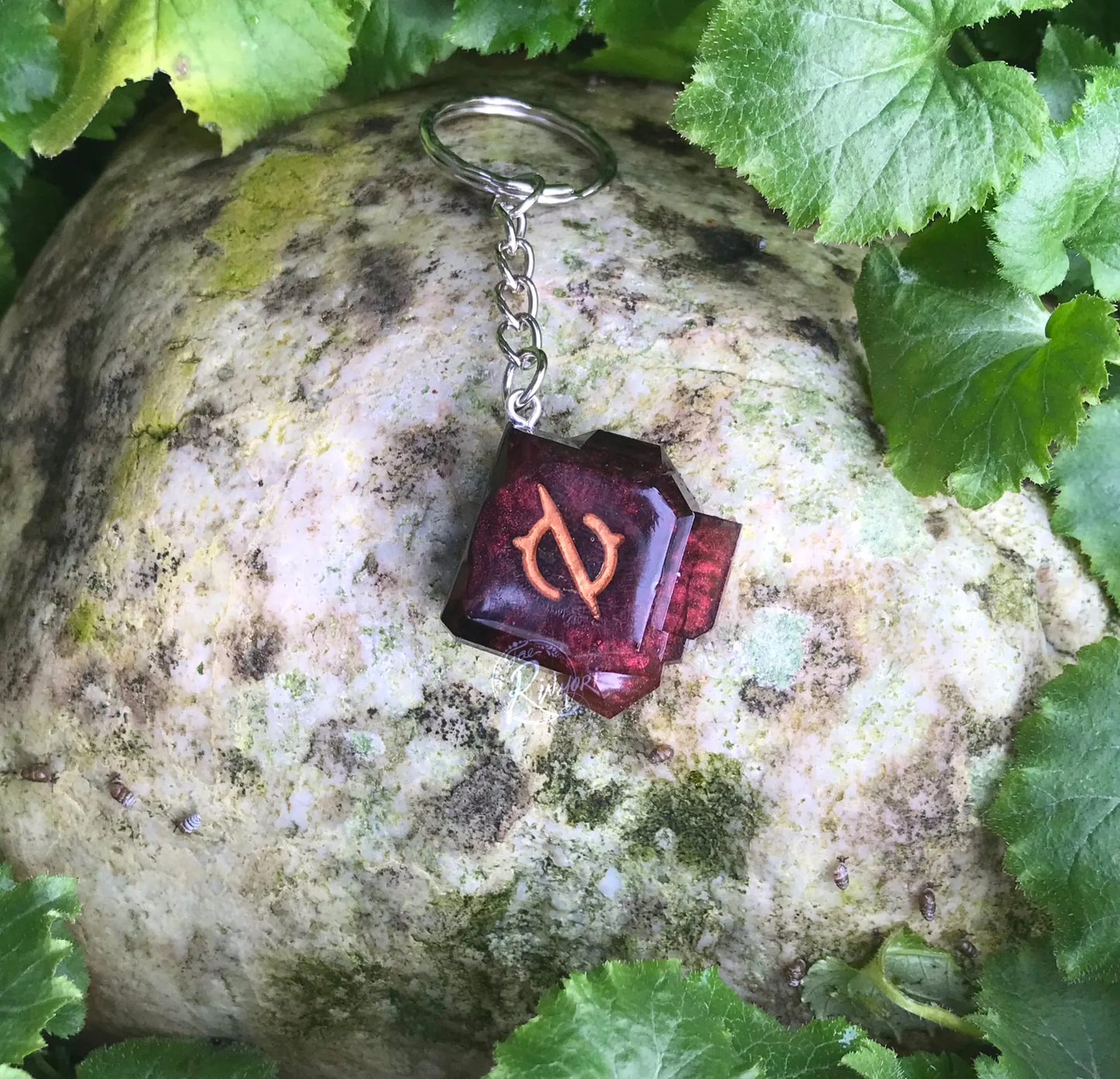 FFXIV Gunbreaker Tank Role Job Stone - Dark Red