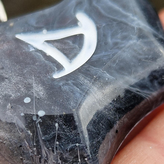 FFXIV Summoner Magical DPS Role Job Stone - Black Silver