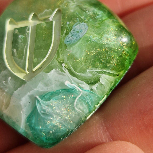 FFXIV Paladin Tank Role Job Stone - Green