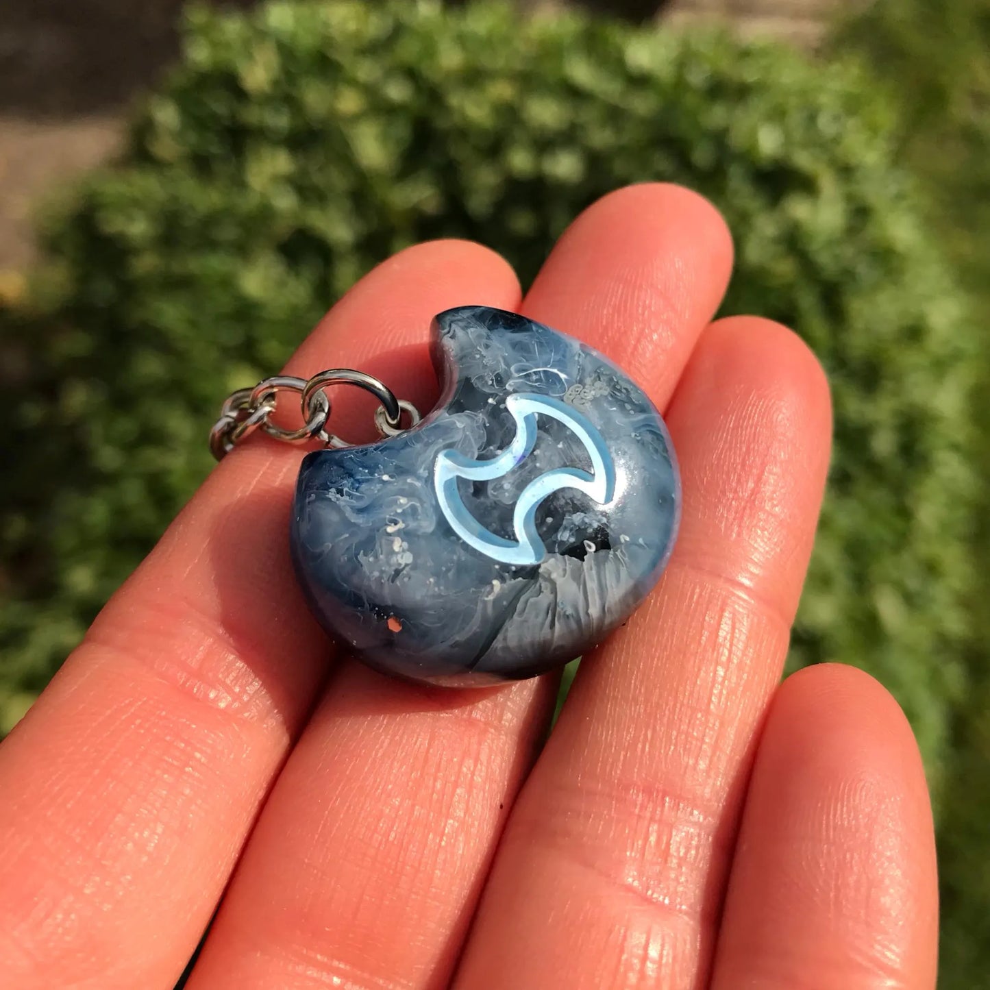 FFXIV Warrior Tank Role Job Stone - Blue
