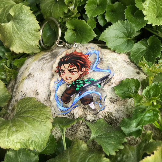 Tanjiro Demon Slayer Acrylic Keyring