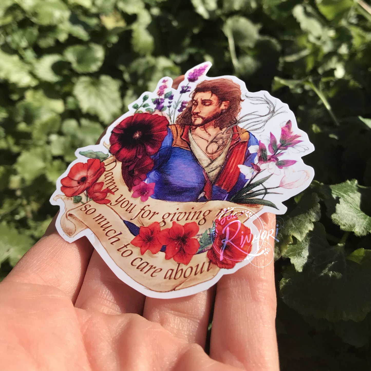 BG3 Gale Flower Quote Sticker
