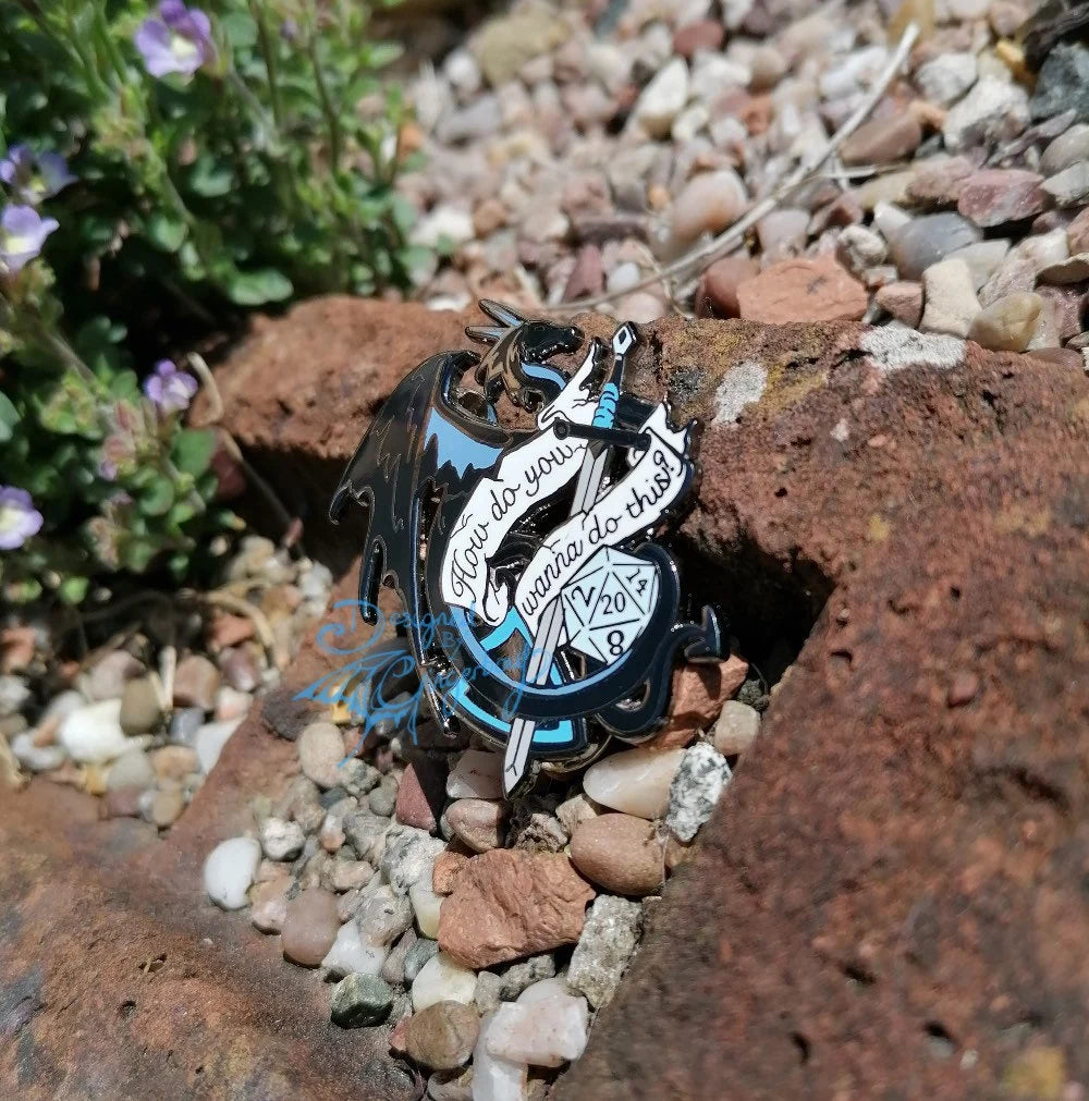 Dungeons and Dragons Inspired Hard Enamel Pin
