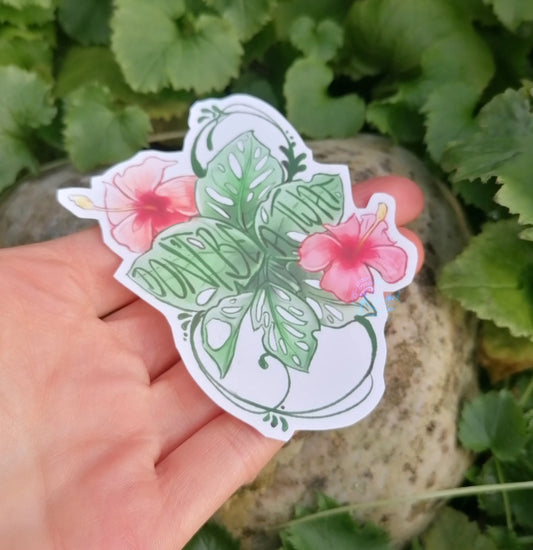 Don't Be a Twat Leafy Subtle Statement Sticker