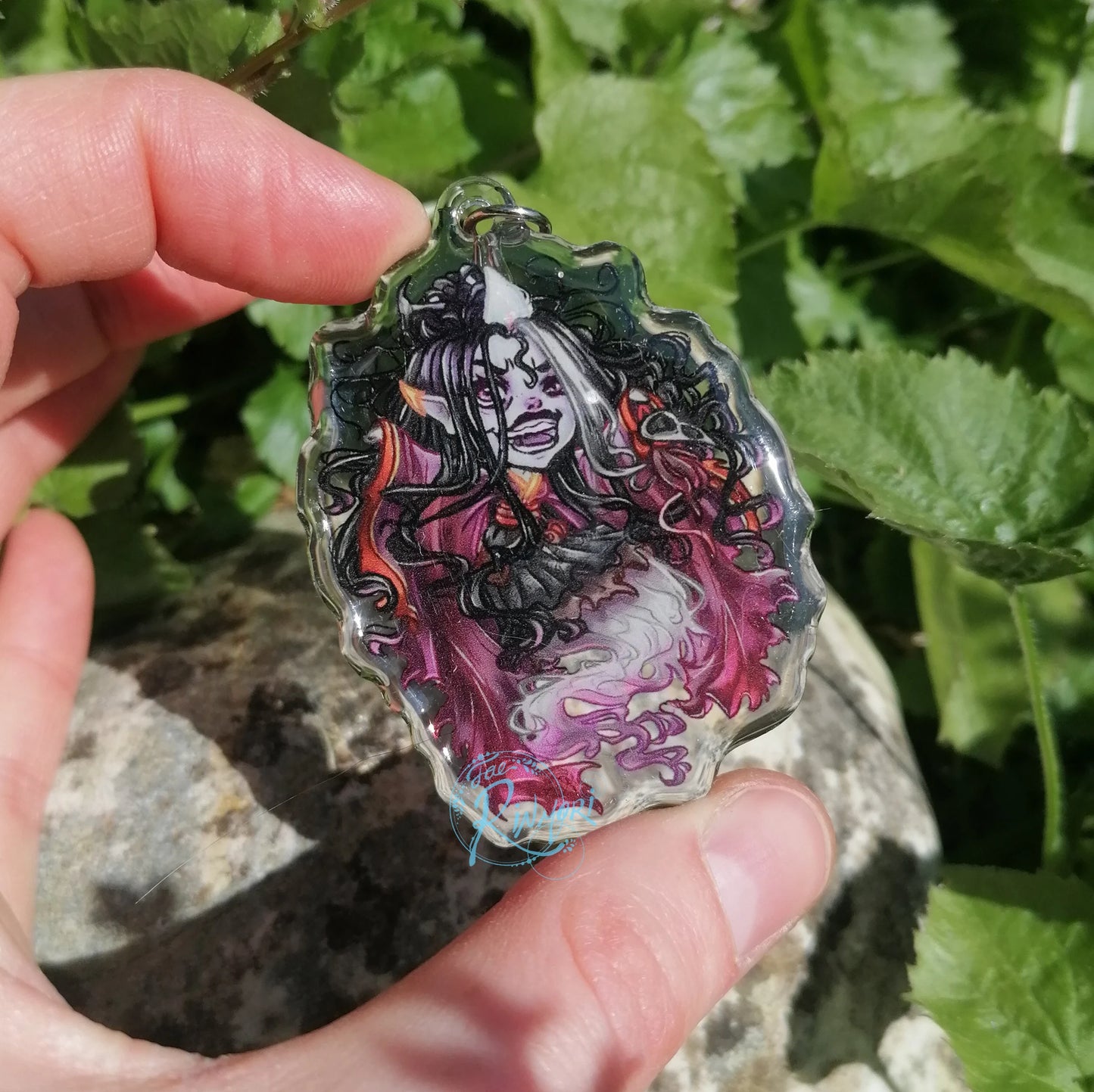 Japan Inspired Launda Acrylic Keyring - Ghost Spirit -