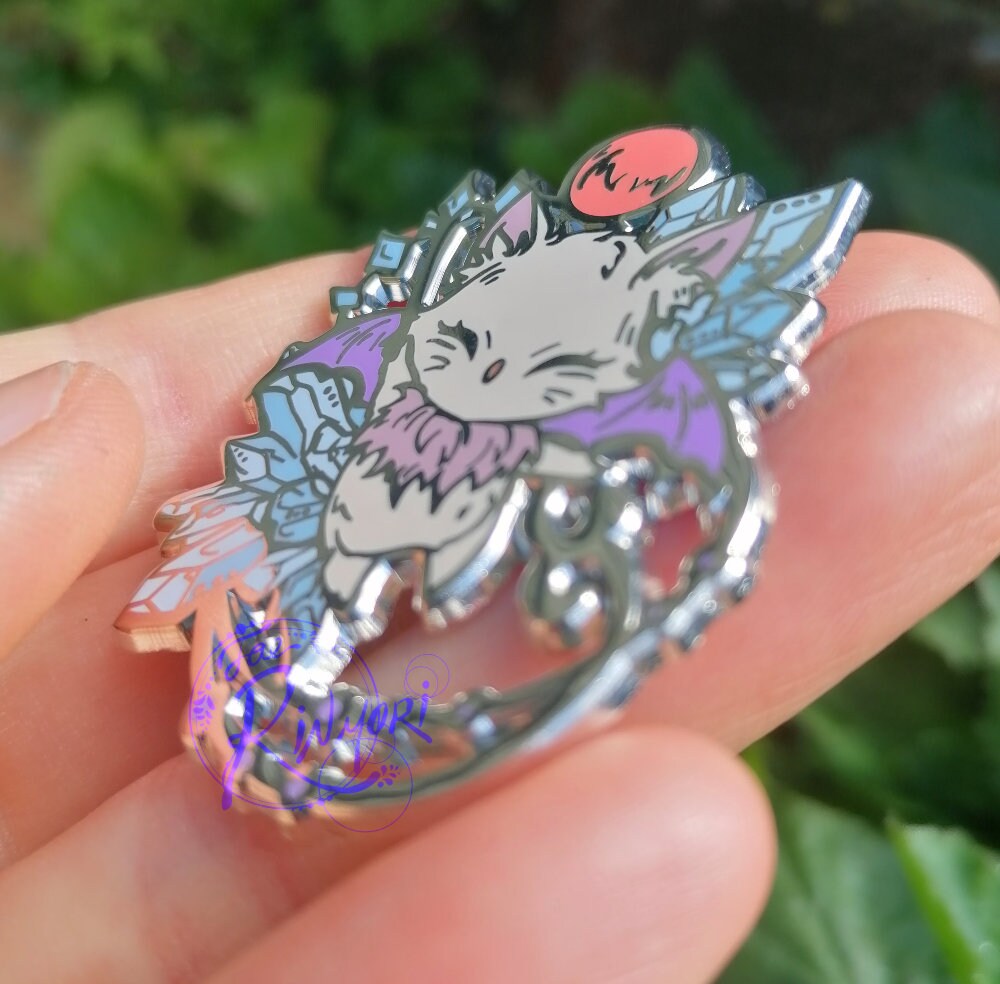 FFXIV Moogle Inspired Hard Enamel Pin