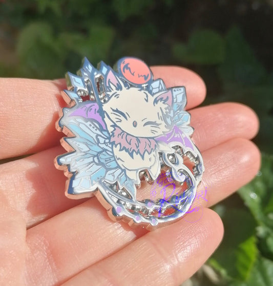FFXIV Moogle Inspired Hard Enamel Pin