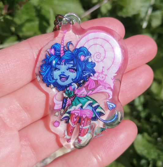 Japan Inspired Jester Acrylic Keyring - Magical Girl -