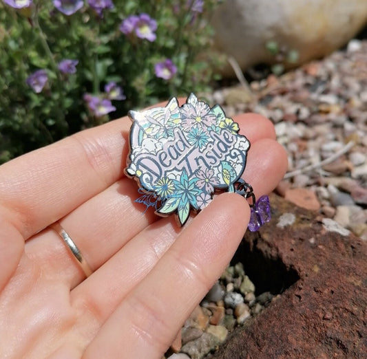 Kawaii Dead Inside Hard Enamel Pin