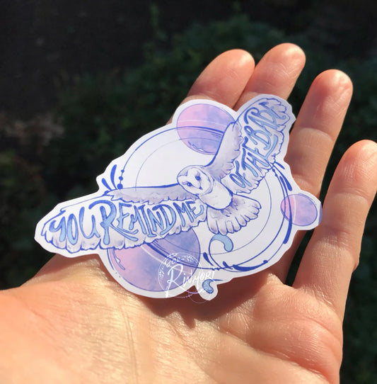 Labyrinth Movie 'You remind me of the babe' Inspired Sticker