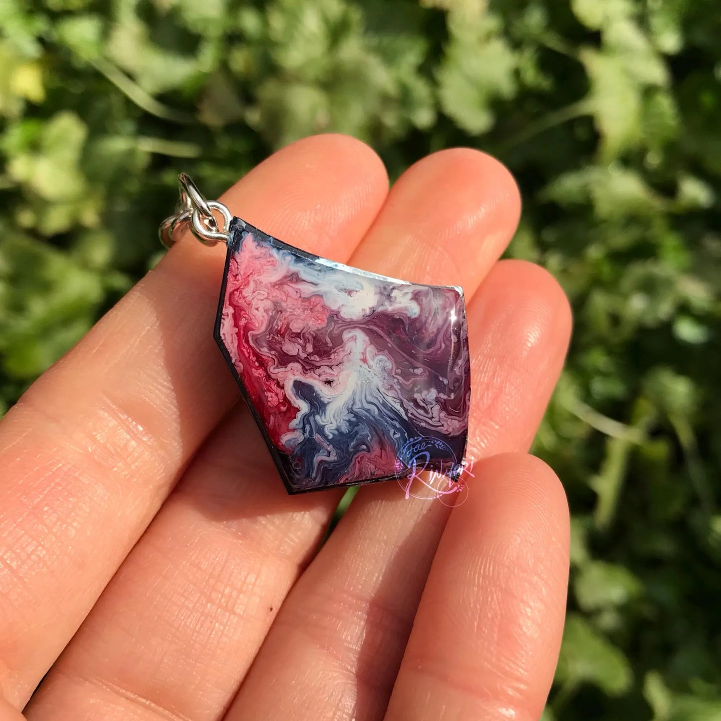FFXIV Samurai Melee DPS Role Job Stone - Navy Red White