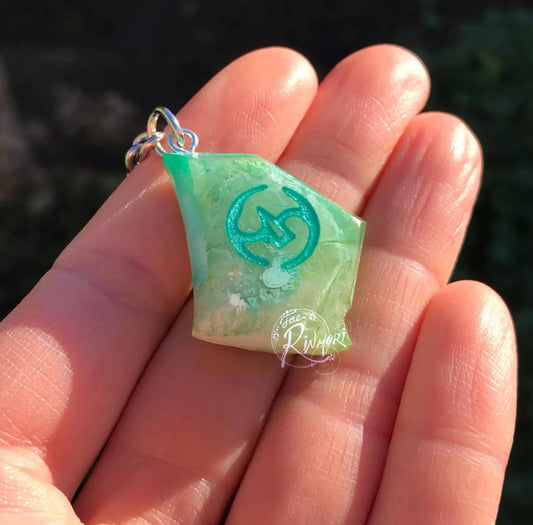 FFXIV Samurai Melee DPS Role Job Stone - Light Green
